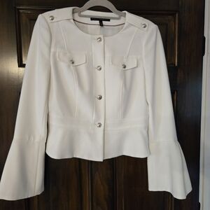 Elegant White Women's Jacket